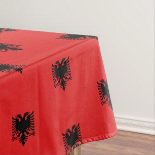 Drapeau albanais et nappe à manger albanaise/déc