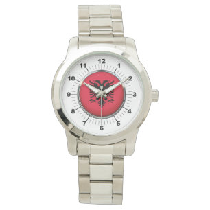 Drapeau Albanie Homme Surdimensionné Montre Bracel