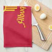 Drapeau Albuquerque, Nouveau-Mexique Serviette de (Quart Plié)