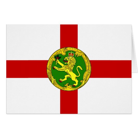 Drapeau alderney patriotique (Devant horizontal)