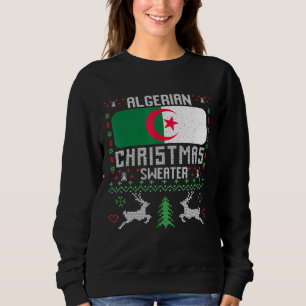 Drapeau Algérie Sweat de Noël algérien