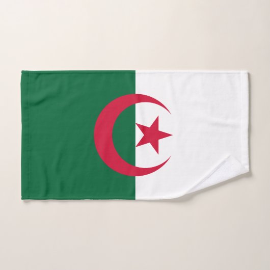 Drapeau algérien patriotique (Serviette à main)