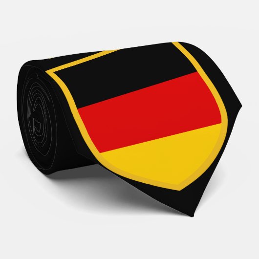 Drapeau Allemagne Cravate personnalisée (Roulé)
