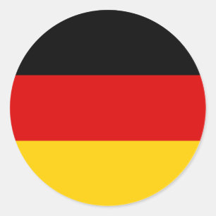 Drapeau allemand Allemagne Autocollant – Noir Roug