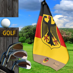 Drapeau allemand & Allemagne, serviette de golf mo