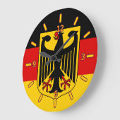 Drapeau allemand avec horloge en crête (avec chiff (Angle)