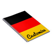 Drapeau allemand Deutsche Flagge Carnet personnali (Côté Droit)