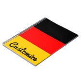 Drapeau allemand Deutsche Flagge Carnet personnali (Côté gauche)