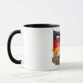 Drapeau allemand et marque de repère Mug - Icônes  (Gauche)
