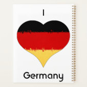 Drapeau allemand I Heart Allemagne (Dos)