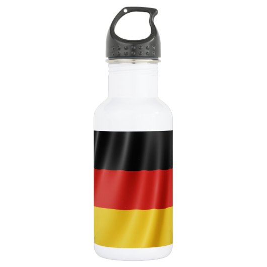 Drapeau allemand nom personnalisé bouteilles d'eau (Devant)