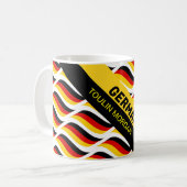 Drapeau allemand personnalisé Mug (Devant gauche)