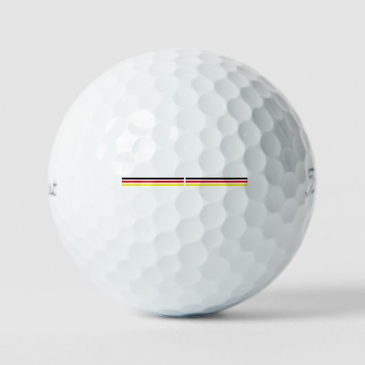 Drapeau allemand Titleist 12 balles de golf (Recto)