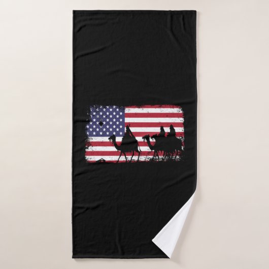 drapeau américain (Serviette de bain)