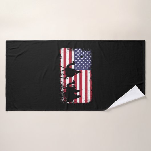 drapeau américain (Serviette de bain)