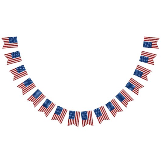 Drapeau américain 4 juillet Parties scintillant (Tout)