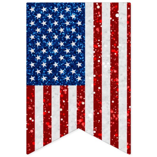 Drapeau américain 4 juillet Parties scintillant (Deuxième drapeau)