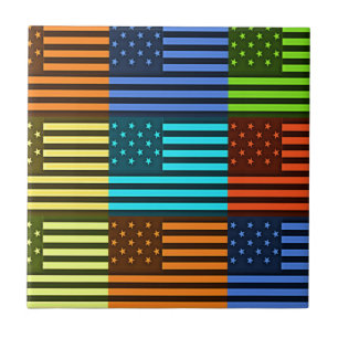 Drapeau américain à carreaux multicolore : Ve mode