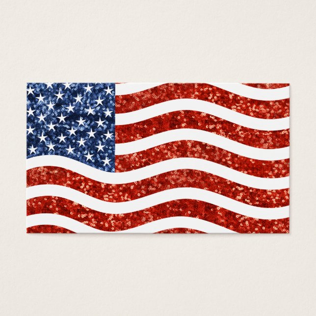 drapeau américain à impression fausse séquence (Devant)