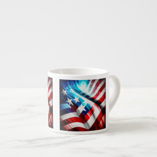 Drapeau américain Abstrait Espresso Mug