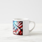 Drapeau américain Abstrait Espresso Mug (Droite)