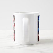 Drapeau américain Abstrait Jumbo Mug (Dos)