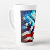 Drapeau américain Abstrait latte Mug (Angle gauche)