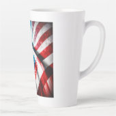 Drapeau américain Abstrait latte Mug (Droite)
