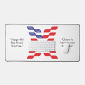 Drapeau américain abstrait lettre X (Clavier et souris)