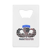 Drapeau américain avec ailes aéroportées et parach (Dos)