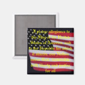 Drapeau américain avec aimant de gage (Recto/Verso)