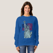 Drapeau américain avec Lady Liberty Sweatshirt (Devant entier)