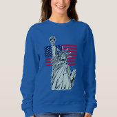 Drapeau américain avec Lady Liberty Sweatshirt (Devant)