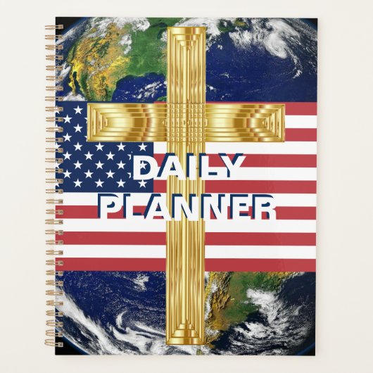 Drapeau américain avec plan Cross et Earth HAMbWG (Devant)