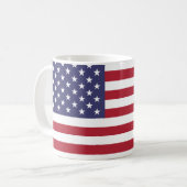 Drapeau Américain Café Mug, Mug Pour Café (Devant gauche)