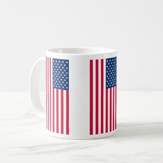Drapeau américain café Mug USA Patriotic Cadeau (Devant gauche)