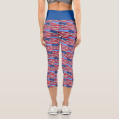 Drapeau américain Capri Leggings (Verso)