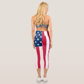 Drapeau américain Capri Leggings - USA (Verso)
