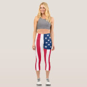 Drapeau américain Capri Leggings - USA (Recto)