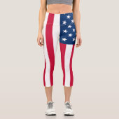 Drapeau américain Capri Leggings - USA (Recto)