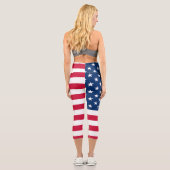 Drapeau américain Capri Leggings USA (Verso)