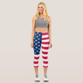 Drapeau américain Capri Leggings USA (Recto)