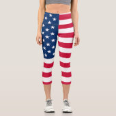 Drapeau américain Capri Leggings USA (Recto)