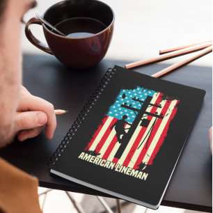 Drapeau américain Carnet de câble électrique