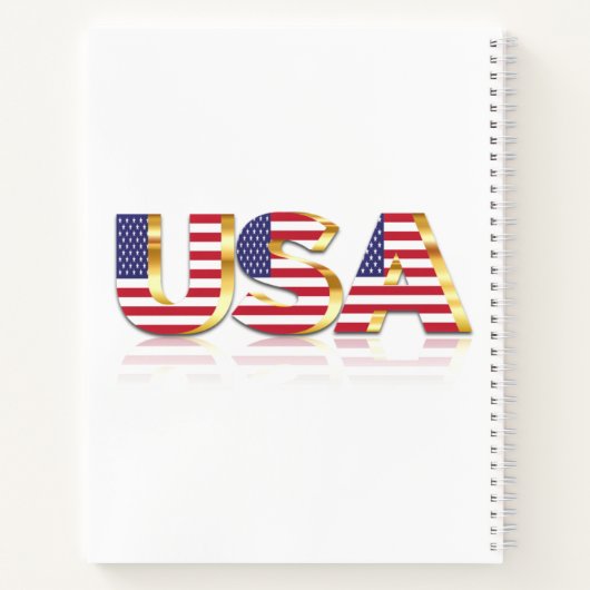 Drapeau américain Carnet USA (Dos)