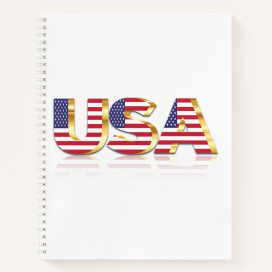 Drapeau américain Carnet USA (Devant)