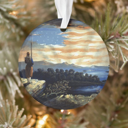 Drapeau américain céleste dans le ciel, Zouave Gue (Arbre)