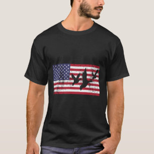 Drapeau américain Chasse Oie Canard Sweat - shirt