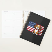 Drapeau Américain Chien Patriote Vector (Devant avec enveloppe)