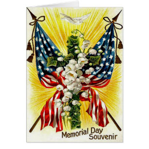 Drapeau Américain Christian Cross Dove Lily De La